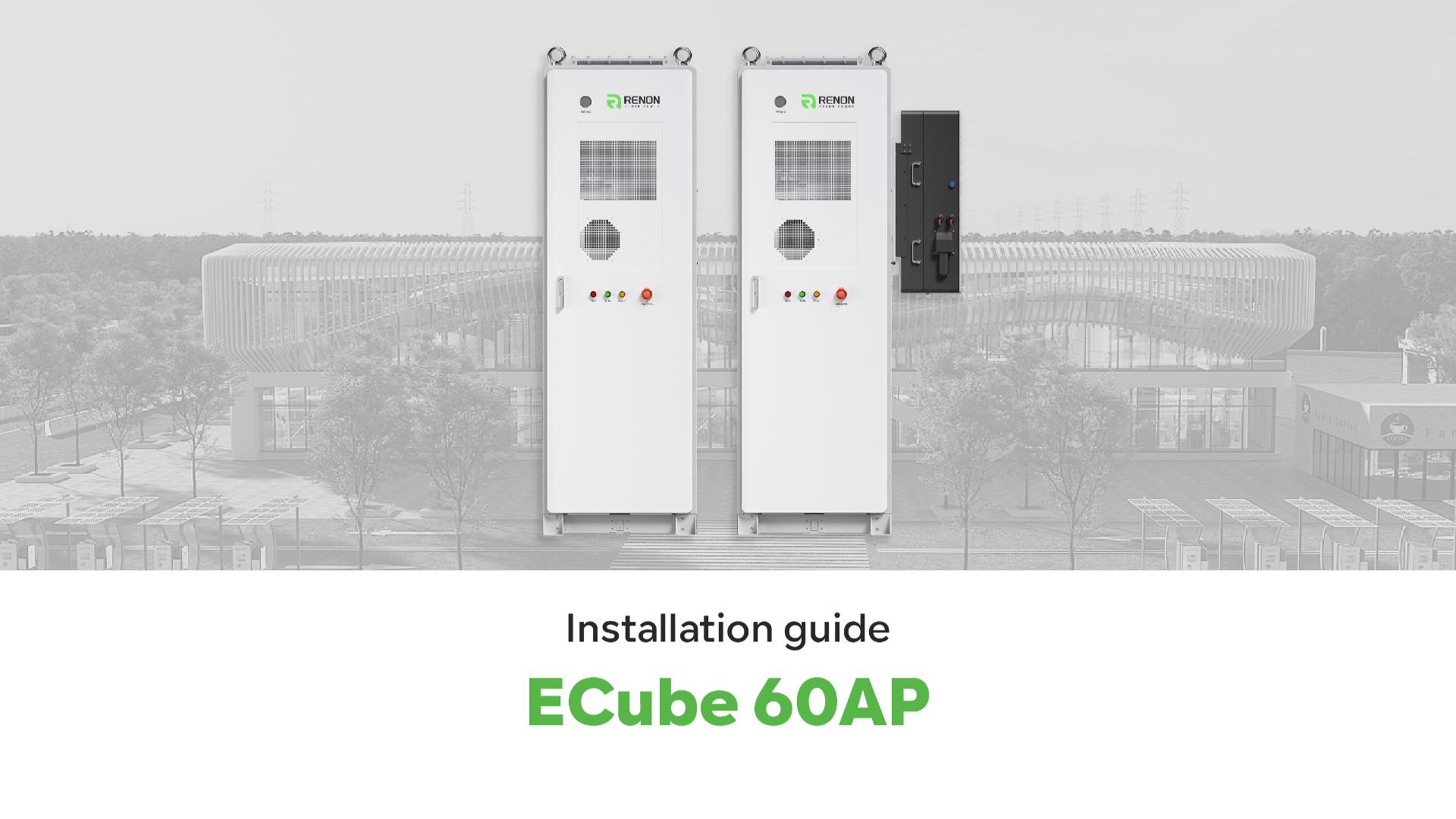 ECube 60AP Installation Guide - Unboxing, Installation, and Inverter Compatibility