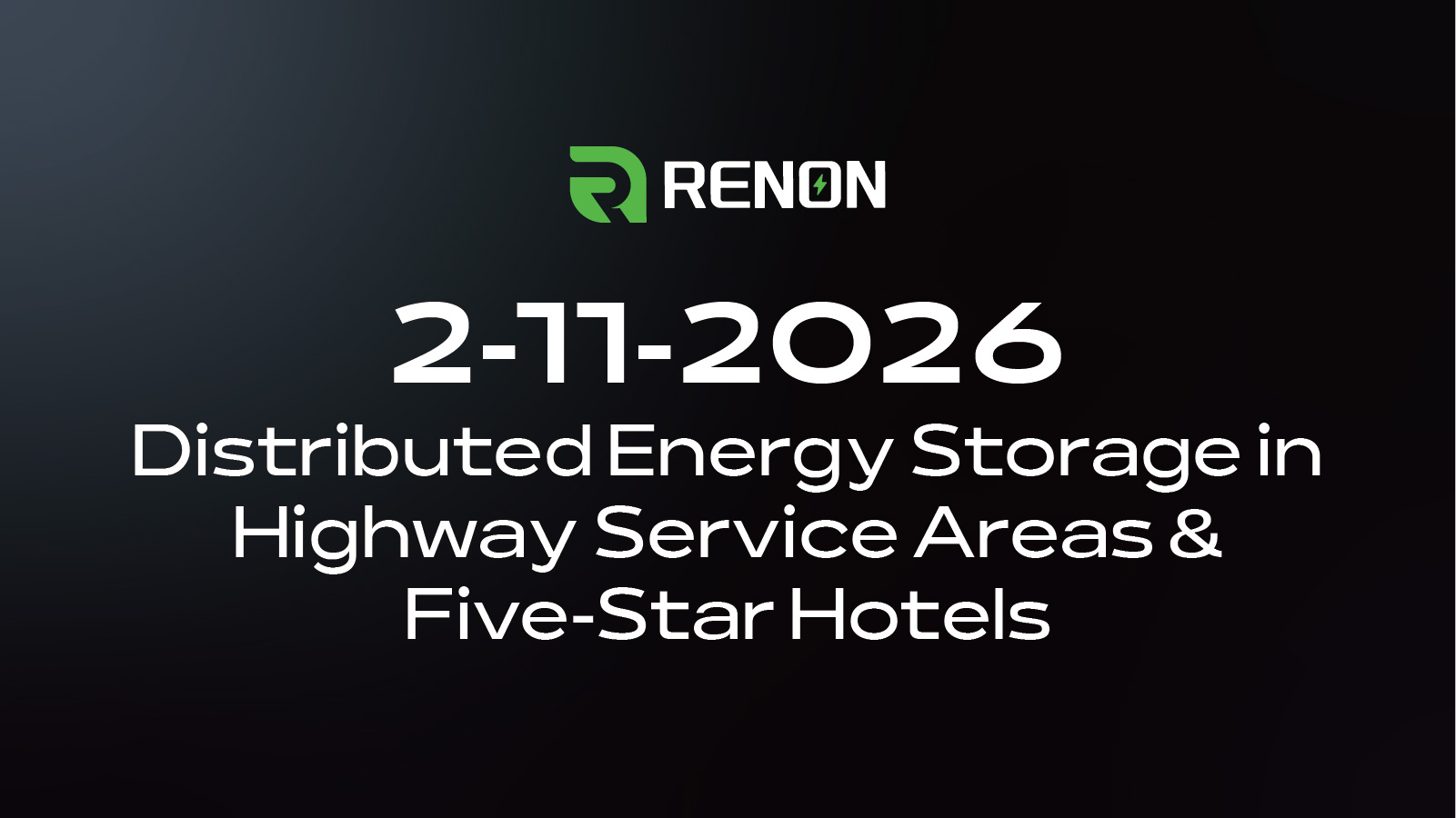 Distributed Energy Storage in Highway Service Areas & Five-Star Hotels